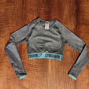 Gymshark Long Sleeve Banded Crop Top Women's Size XS EUC